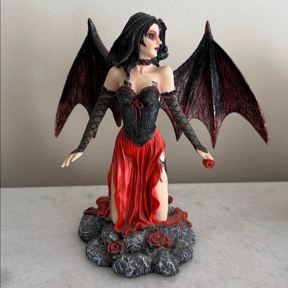 Gothic winged fairy statue